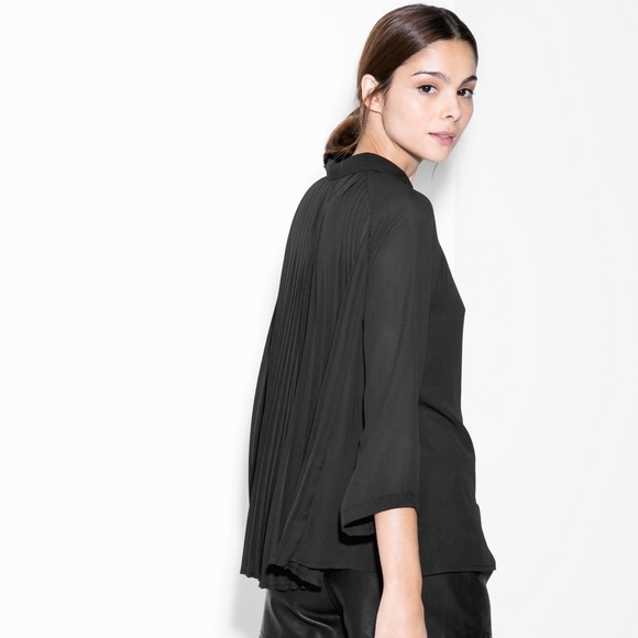 flowy black blouse